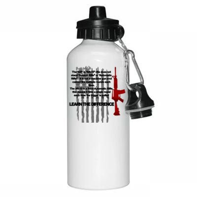 AR15 Not AN Assault Rifle Guns Quote Aluminum Water Bottle