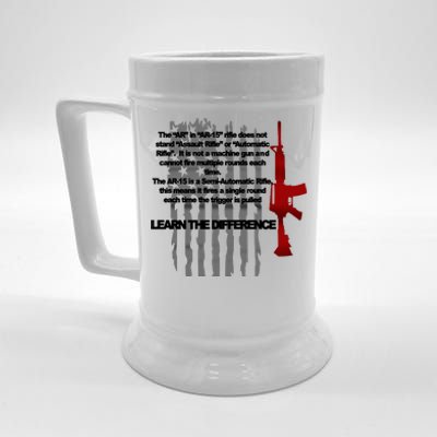 AR15 Not AN Assault Rifle Guns Quote Beer Stein