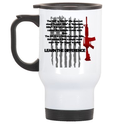 AR15 Not AN Assault Rifle Guns Quote Stainless Steel Travel Mug