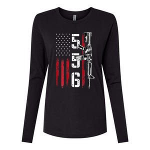 Ar15 Rifle 2nd Amendment 556 Ar15 Gifts Womens Cotton Relaxed Long Sleeve T-Shirt