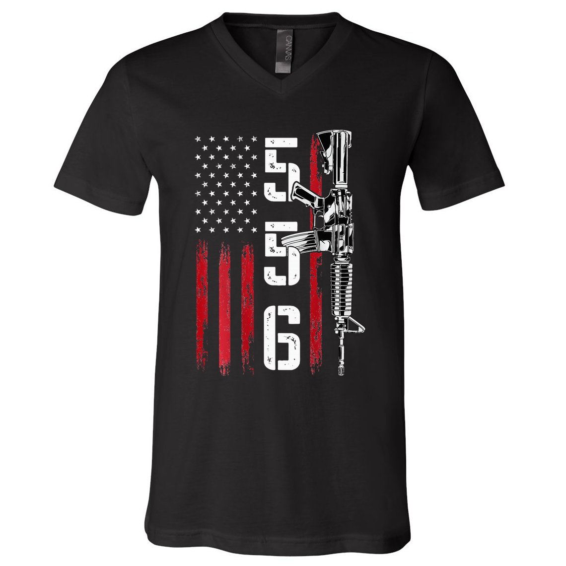 Ar15 Rifle 2nd Amendment 556 Ar15 Gifts V-Neck T-Shirt