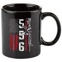 Ar15 Rifle 2nd Amendment 556 Ar15 Gifts 11oz C Handle Ceramic Mug