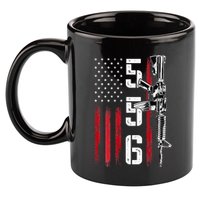 Ar15 Rifle 2nd Amendment 556 Ar15 Gifts 11oz C Handle Ceramic Mug