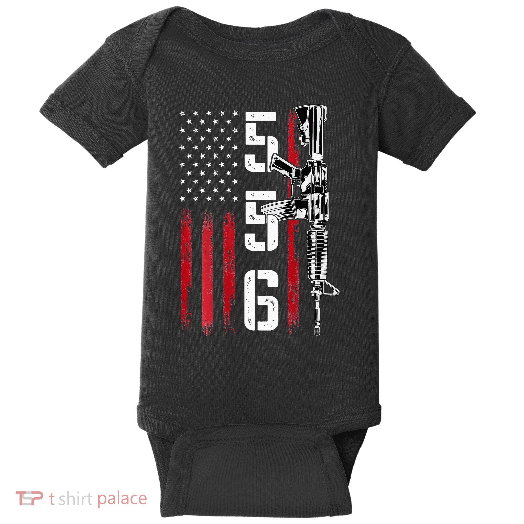 Ar15 Rifle 2nd Amendment 556 Ar15 Gifts Baby Bodysuit