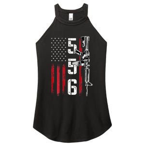 Ar15 Rifle 2nd Amendment 556 Ar15 Gifts Women's Perfect Tri Rocker Tank