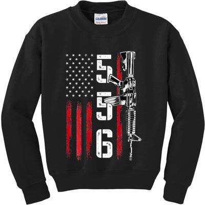 Ar15 Rifle 2nd Amendment 556 Ar15 Gifts Kids Sweatshirt