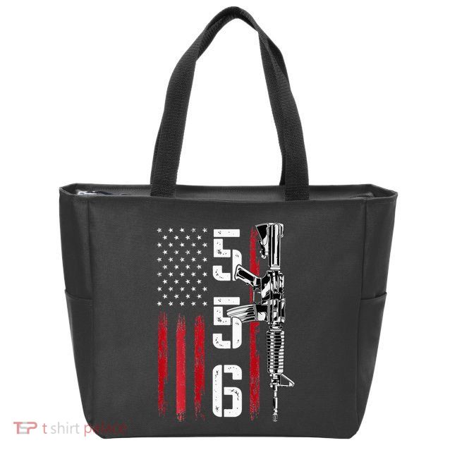 Ar15 Rifle 2nd Amendment 556 Ar15 Gifts Zip Tote Bag