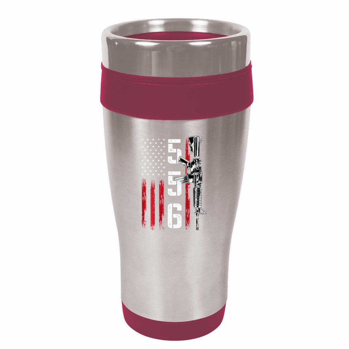 Ar15 Rifle 2nd Amendment 556 Ar15 Gifts 16oz Travel Tumbler