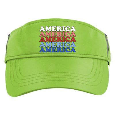 America Retro 4th Of July Adult Drive Performance Visor