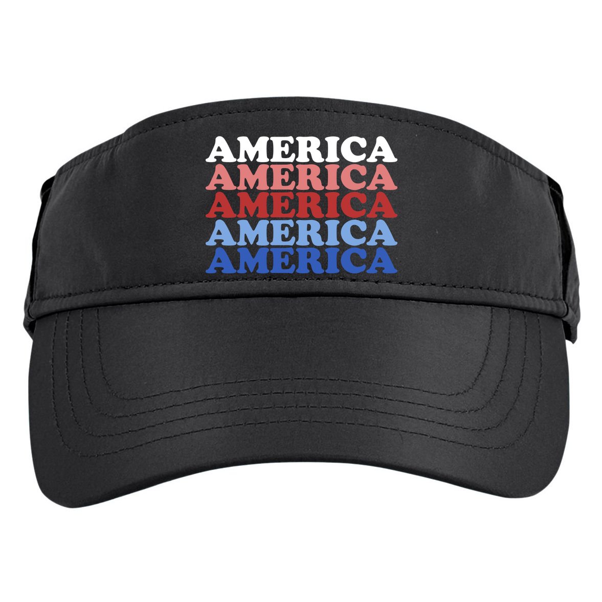 America Retro 4th Of July Adult Drive Performance Visor
