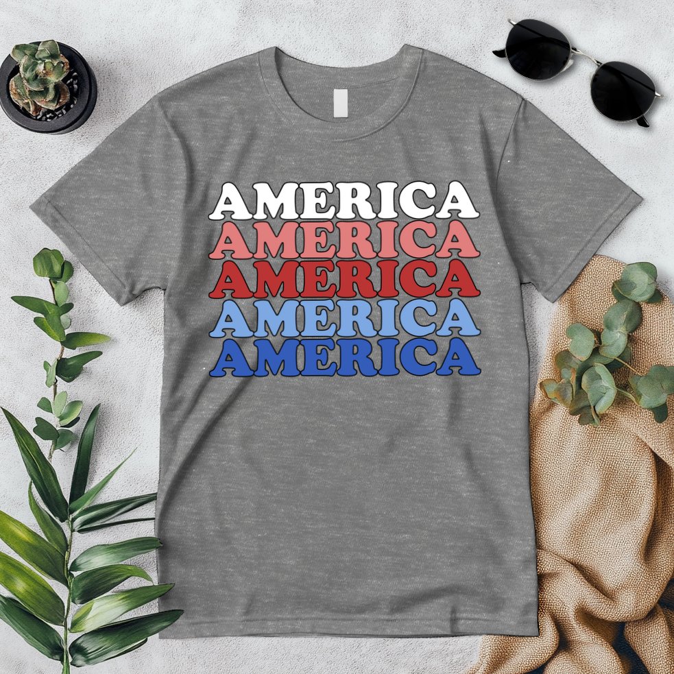 America Retro 4th Of July Premium T-Shirt