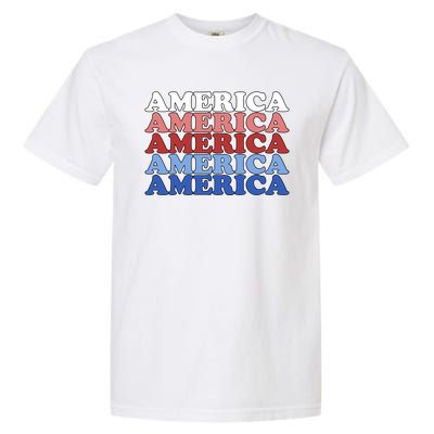 America Retro 4th Of July Garment-Dyed Heavyweight T-Shirt