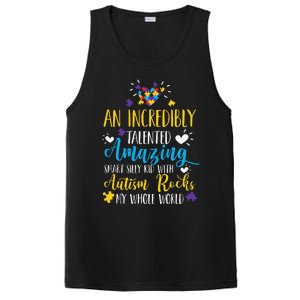 Autism Rocks ASD Support Unique Autistic Warrior Gift PosiCharge Competitor Tank