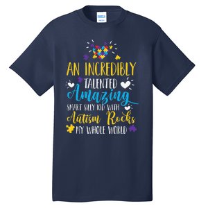 Autism Rocks ASD Support Unique Autistic Warrior Gift Tall T-Shirt