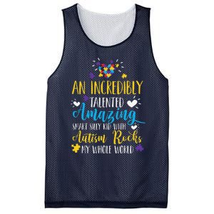 Autism Rocks ASD Support Unique Autistic Warrior Gift Mesh Reversible Basketball Jersey Tank