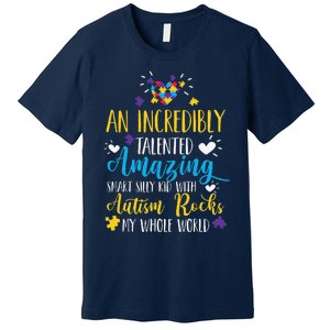 Autism Rocks ASD Support Unique Autistic Warrior Gift Premium T-Shirt