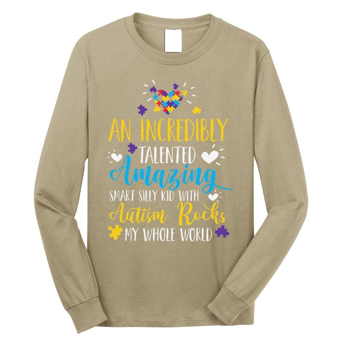 Autism Rocks ASD Support Unique Autistic Warrior Gift Long Sleeve Shirt