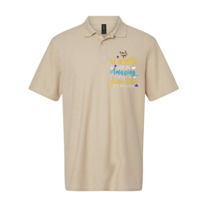 Autism Rocks ASD Support Unique Autistic Warrior Gift Softstyle Adult Sport Polo