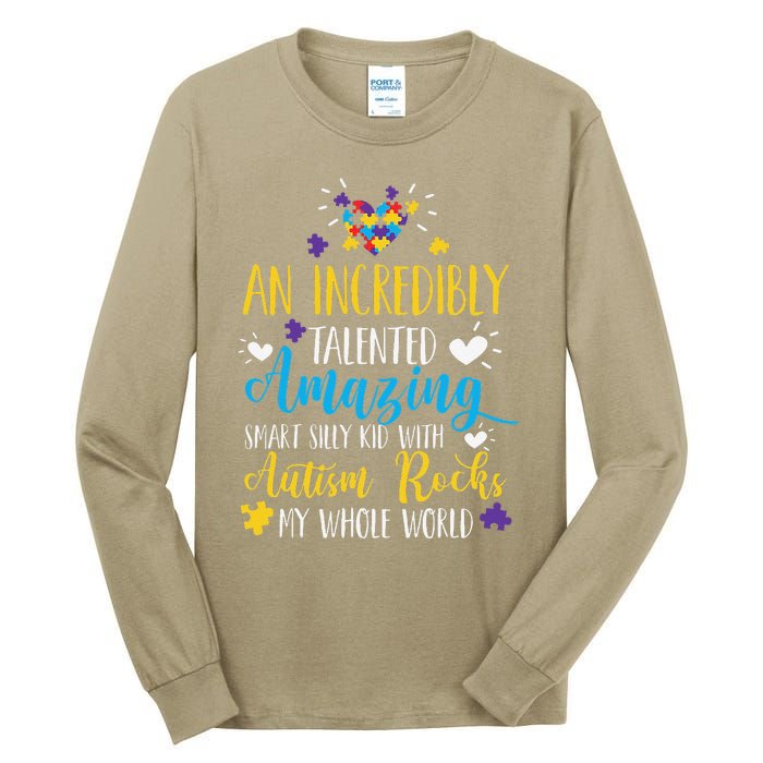 Autism Rocks ASD Support Unique Autistic Warrior Gift Tall Long Sleeve T-Shirt