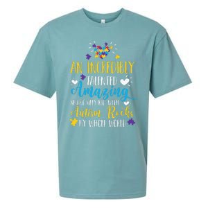 Autism Rocks ASD Support Unique Autistic Warrior Gift Sueded Cloud Jersey T-Shirt