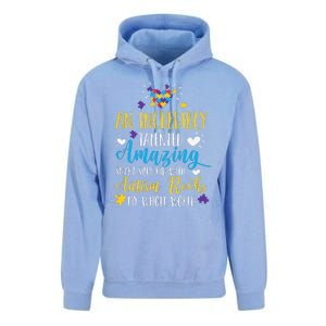 Autism Rocks ASD Support Unique Autistic Warrior Gift Unisex Surf Hoodie