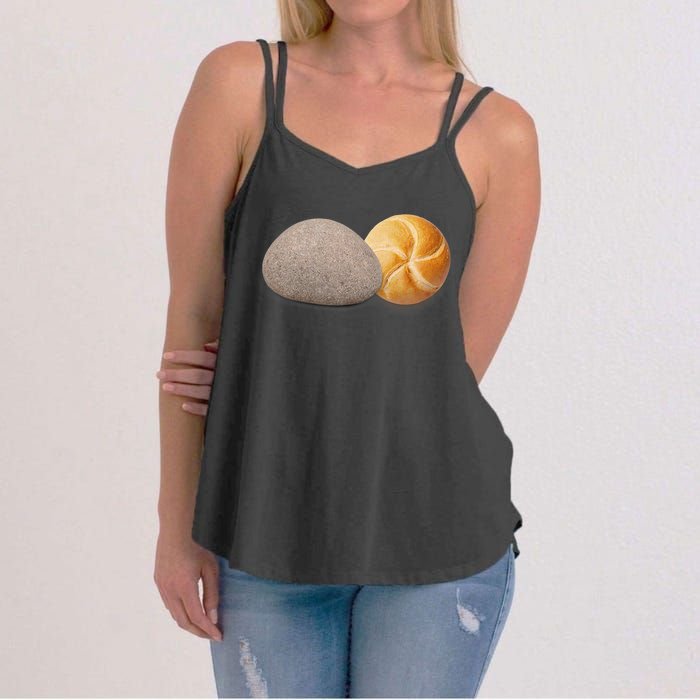 A Rock And A Roll ItS A Rock And A Roll Pictogram Women's Strappy Tank