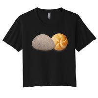 A Rock And A Roll ItS A Rock And A Roll Pictogram Women's Crop Top Tee