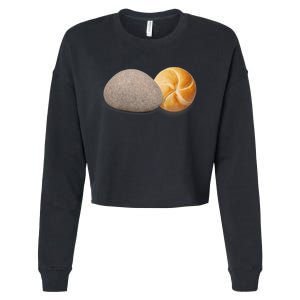 A Rock And A Roll ItS A Rock And A Roll Pictogram Cropped Pullover Crew