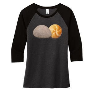 A Rock And A Roll ItS A Rock And A Roll Pictogram Women's Tri-Blend 3/4-Sleeve Raglan Shirt