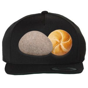 A Rock And A Roll ItS A Rock And A Roll Pictogram Wool Snapback Cap