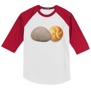 A Rock And A Roll ItS A Rock And A Roll Pictogram Kids Colorblock Raglan Jersey