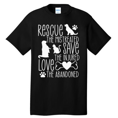 Animal Rescue Animal Rights Tall T-Shirt