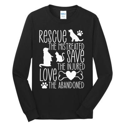 Animal Rescue Animal Rights Tall Long Sleeve T-Shirt