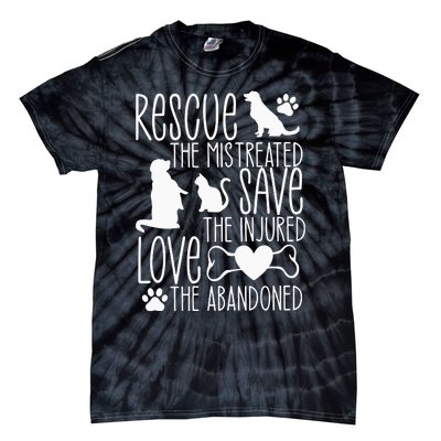 Animal Rescue Animal Rights Tie-Dye T-Shirt