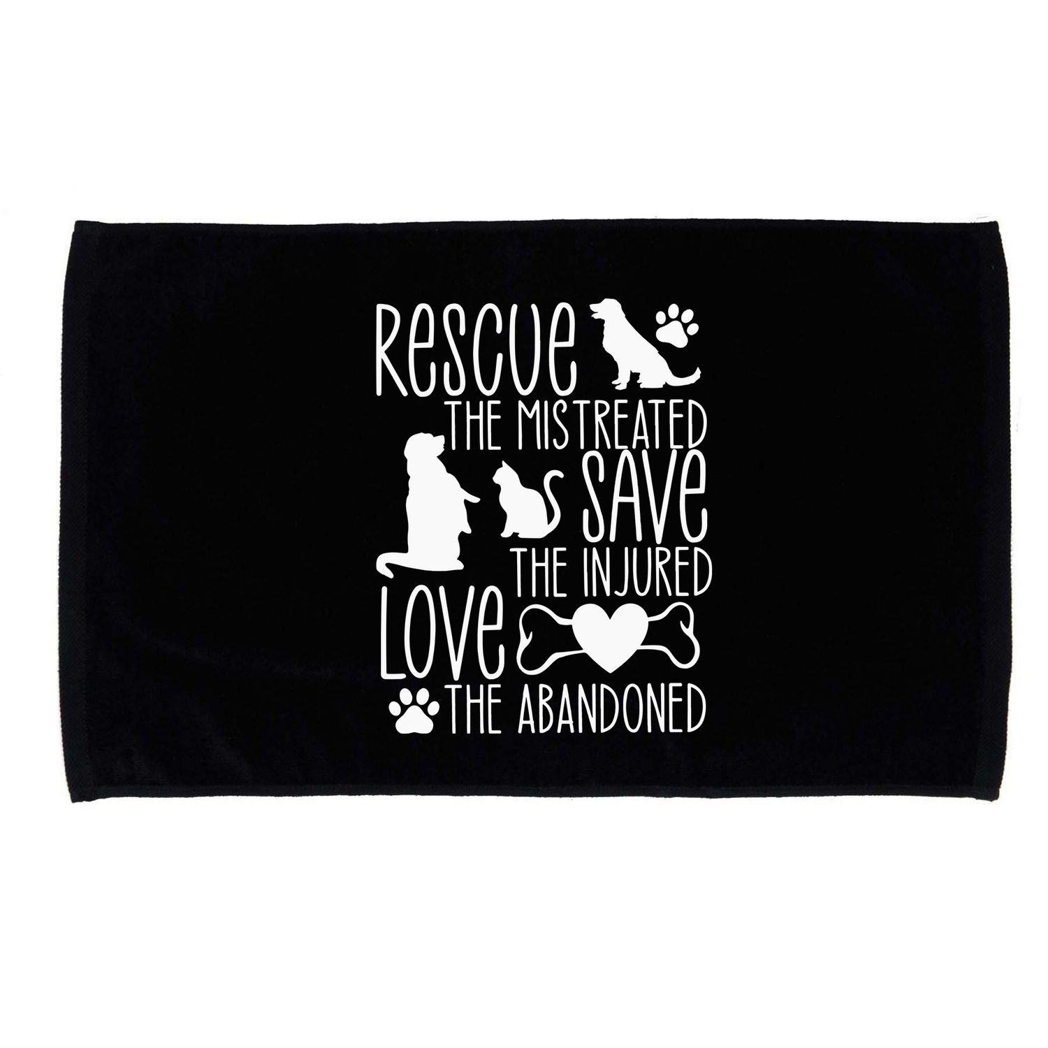 Animal Rescue Animal Rights Microfiber Hand Towel