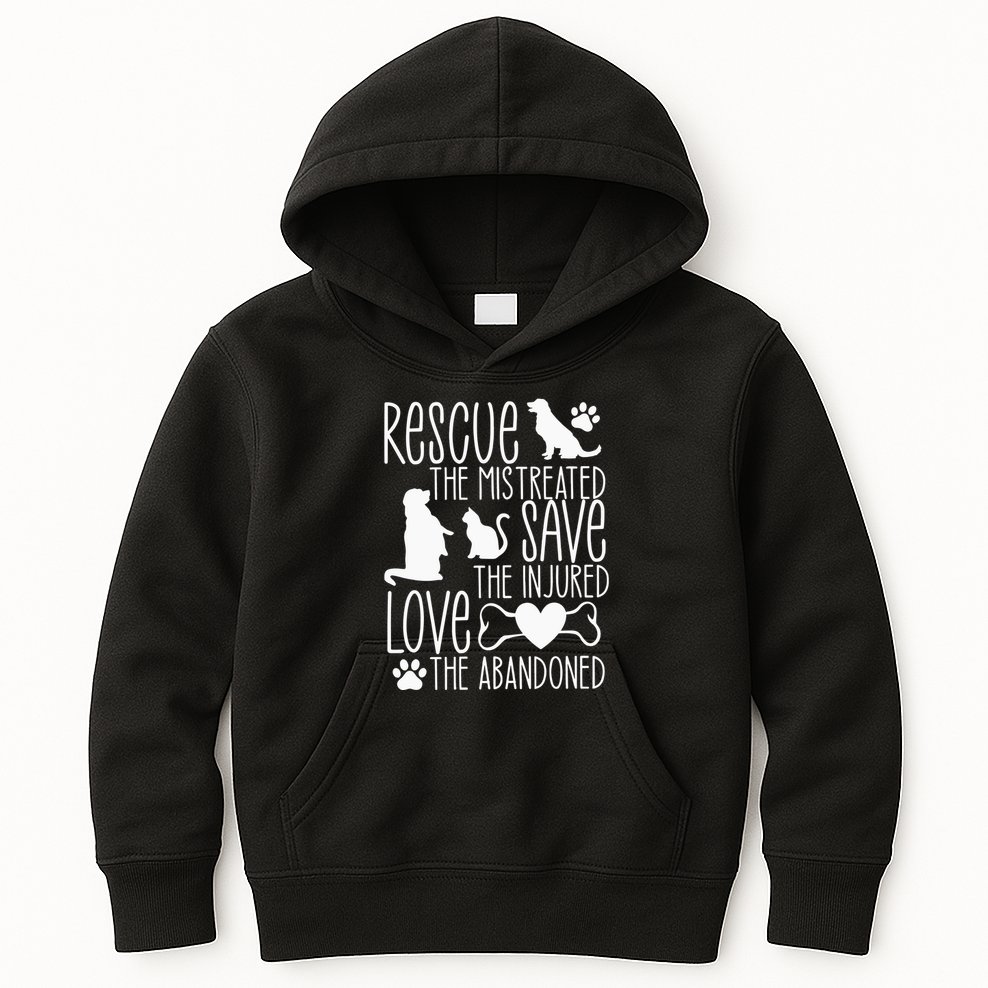 Animal Rescue Animal Rights Kids Hoodie