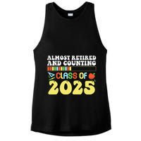 Almost Retired And Counting Class Of 2025 Ladies PosiCharge Tri-Blend Wicking Tank