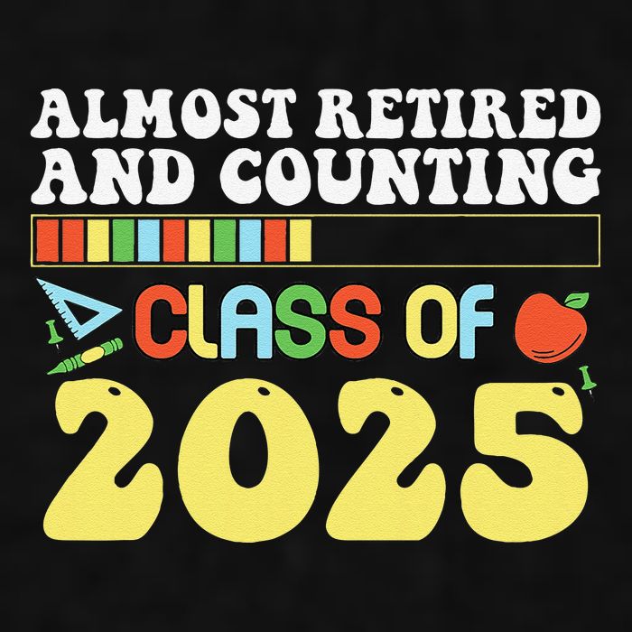 Almost Retired And Counting Class Of 2025 Ladies PosiCharge Tri-Blend Wicking Tank