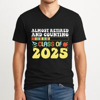 Almost Retired And Counting Class Of 2025 V-Neck T-Shirt