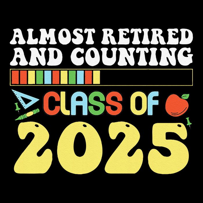Almost Retired And Counting Class Of 2025 7-Panel Snapback Hat