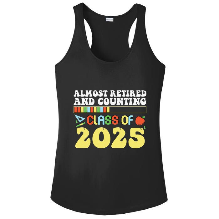 Almost Retired And Counting Class Of 2025 Ladies PosiCharge Competitor Racerback Tank