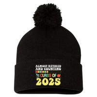 Almost Retired And Counting Class Of 2025 Pom Pom 12in Knit Beanie