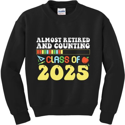 Almost Retired And Counting Class Of 2025 Kids Sweatshirt