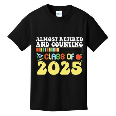 Almost Retired And Counting Class Of 2025 Kids T-Shirt