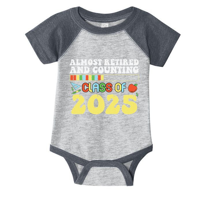 Almost Retired And Counting Class Of 2025 Infant Baby Jersey Bodysuit