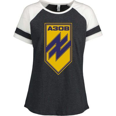 Azov Regiment A30B Azov Battalion Ukraine Enza Ladies Jersey Colorblock Tee