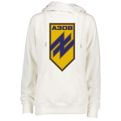 Azov Regiment A30B Azov Battalion Ukraine Womens Funnel Neck Pullover Hood