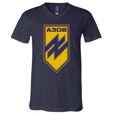 Azov Regiment A30B Azov Battalion Ukraine V-Neck T-Shirt