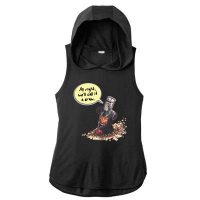 All Right Ladies PosiCharge Tri-Blend Wicking Draft Hoodie Tank