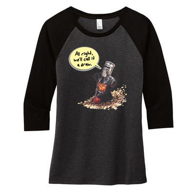 All Right Women's Tri-Blend 3/4-Sleeve Raglan Shirt